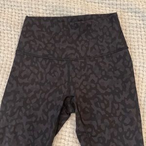 Lululemon Black Camo Aligns
